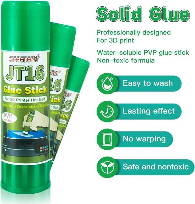 Alt view image 2 of 7 - 3D Printer Glue Stick 6 Pack, Perfect First Layer Adhesion, Prevents Warping on Heat Bed, Easy Release for ABS PLA PETG Filaments and Various Build Plate, 36g/1.27oz