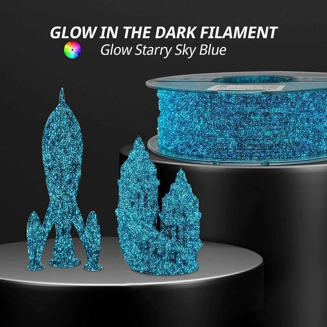 Fil imprimante 3d PLA bleu phosphorescent Ø 1.75 mm AMOLEN 1 kg