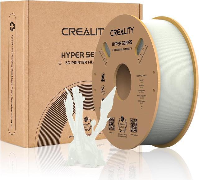 Creality Hyper 3D Printer Filament White PLA High Speed Printing 1.75mm 1kg  (2.2lbs)/Spool ±0.03mm Dimensional Accuracy Flow Durable and Resistant  Smooth Fit Most FDM Ender 3D Printers K1 Max 