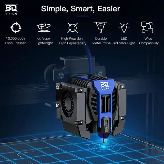 Alt view image 2 of 7 - BIQU MicroProbe V2.0 Auto Bed Leveling Sensor Kit for 3D Printer with Metal Bracket Probe for Ender 3/Ender 3 V2/BIQU B1 H2 Extruders with SKR Mini E3 V3.0/Octopus V1.1/Pro/SKR 3/Manta Series Board
