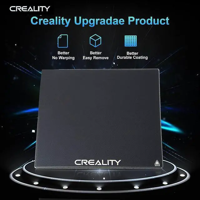 Alt view image 2 of 7 - Creality Official Ender 3 Glass Bed Upgraded High Hardness Durable Glass Platform for 3D Printer Tempered Glass Build Plate for Ender 3 Pro Ender 5 Ender 5 Pro Ender 3 V2 235x235×4mm