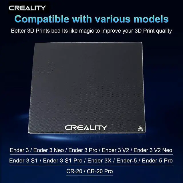 Alt view image 6 of 7 - Creality Official Ender 3 Glass Bed Upgraded High Hardness Durable Glass Platform for 3D Printer Tempered Glass Build Plate for Ender 3 Pro Ender 5 Ender 5 Pro Ender 3 V2 235x235×4mm