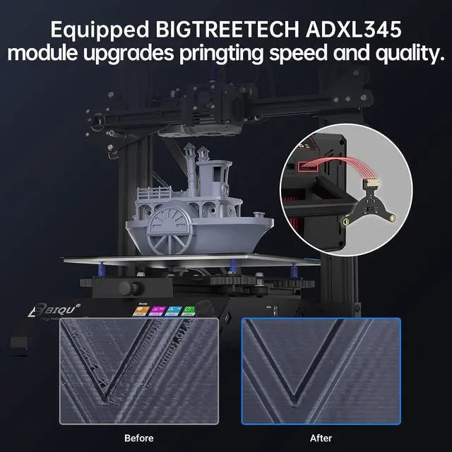 Alt view image 3 of 7 - BIGTREETECH Pad 7 Klipper Touch Screen 7 Inch 3D Printing Smart Pad Open-Source Klipper-preloaded with BTT CB1 for Ender-3 V2 Upgrade to Klipper, Compatible with CM4