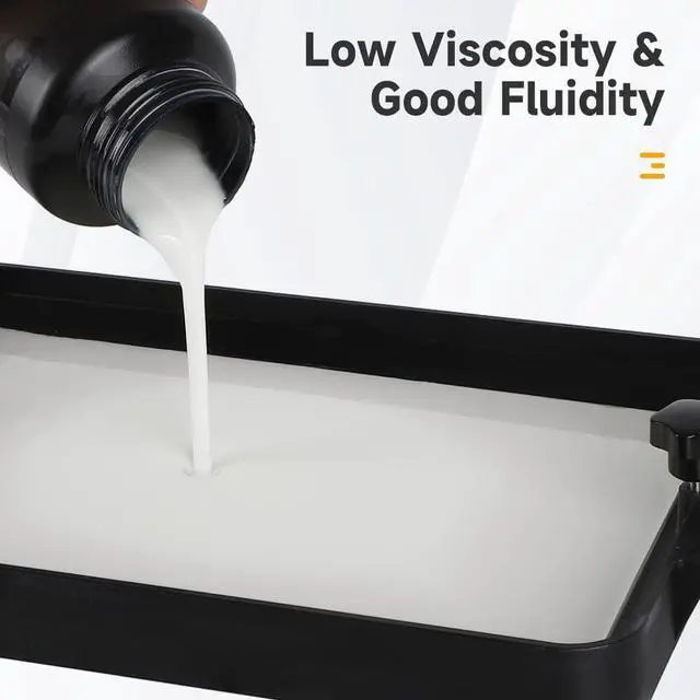 Alt view image 4 of 7 - Official Creality Standard 3D Printer Resin, 405nm Fast UV-Curing Resin, Photopolymer Resin for High Precision Rapid LCD 3D Printing, Low Shrinkage & Excellent Fluidity, Grey 500G