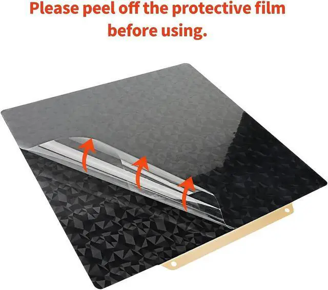 Alt view image 5 of 7 - Printer Bed Textured PEI Surface + Smooth PEO Surface Build Plate with Magnetic Sheet 235x235mm for Ender 3/Ender 3 Pro/Ender 3 V2/Ender 5/Ender 5 Pro/Neptune 3 Pro/Voxelab Aquila/C2/X2