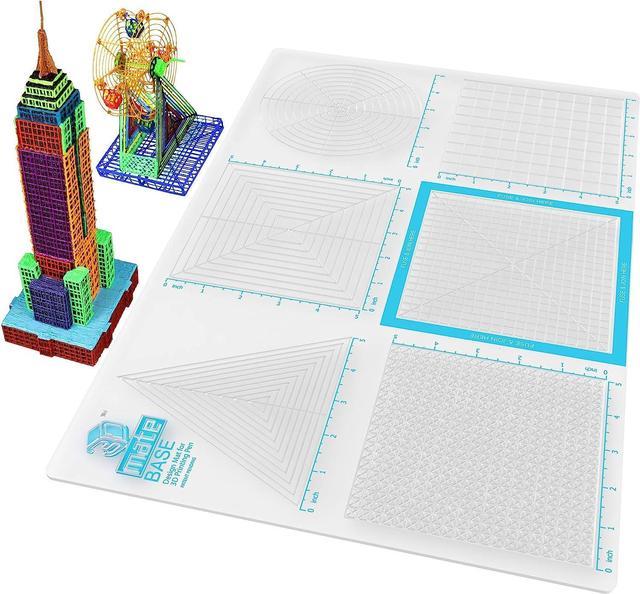 3Dmate Base - Transparent 3D Pen Mat 18 x 12 Inches with Fuse and Join Area  - Flexible