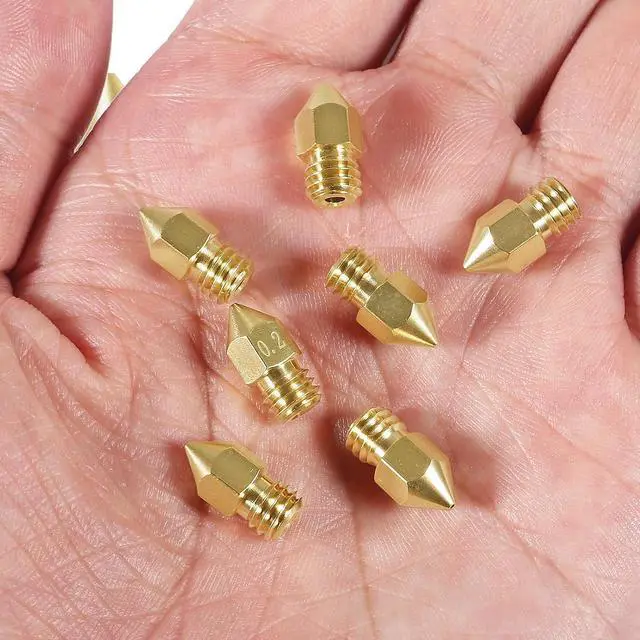 Alt view image 7 of 7 - Aokin 8 Pcs 0.6mm MK8 Extruder Nozzles 3D Printer Nozzles for Creality Ender 3/3 Pro/3 V2, Ender 5/5 Pro, CR-10/10S, Makerbot, Anet A8 3D Printer
