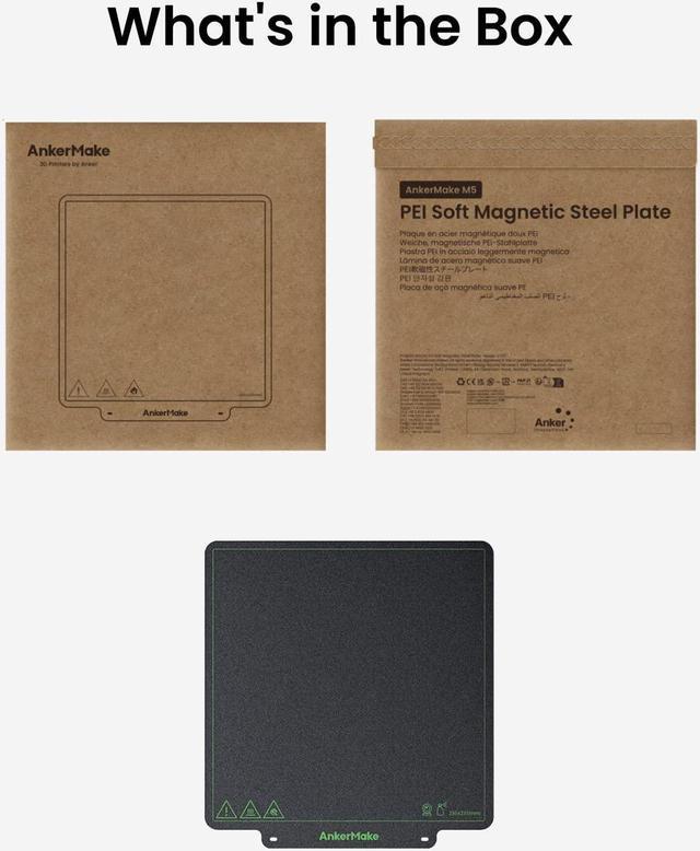 AnkerMake M5C Pei Soft Magnetic Steel Plate 220×220 mm