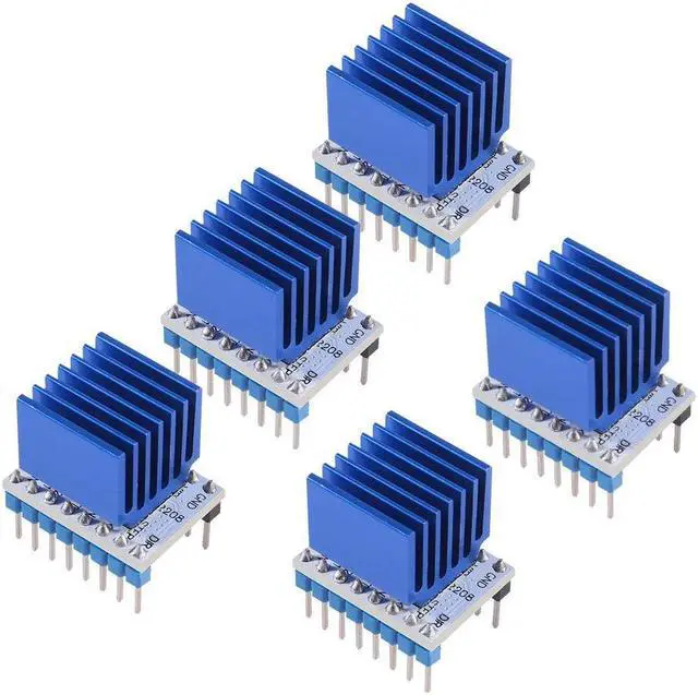Alt view image 2 of 6 - 5Pcs TMC2208 3D Printer Stepper Motor Driver, DORHEA TMC2208 V1.2 Stepper Driver Module with Heat Sink Screwdriver for 3D Printer Controller Mother Boards Reprap Ramps1.4 MKS Prusa i3 Ender-3 Pro