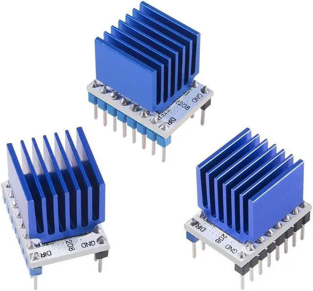 Alt view image 3 of 6 - 5Pcs TMC2208 3D Printer Stepper Motor Driver, DORHEA TMC2208 V1.2 Stepper Driver Module with Heat Sink Screwdriver for 3D Printer Controller Mother Boards Reprap Ramps1.4 MKS Prusa i3 Ender-3 Pro