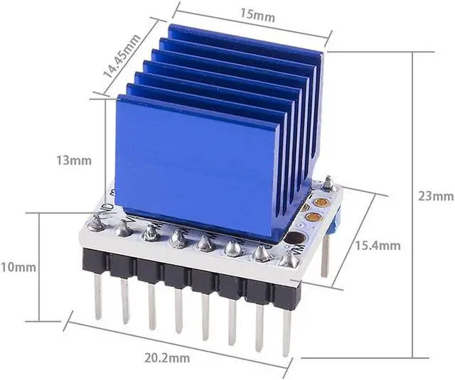 Alt view image 5 of 6 - 5Pcs TMC2208 3D Printer Stepper Motor Driver, DORHEA TMC2208 V1.2 Stepper Driver Module with Heat Sink Screwdriver for 3D Printer Controller Mother Boards Reprap Ramps1.4 MKS Prusa i3 Ender-3 Pro