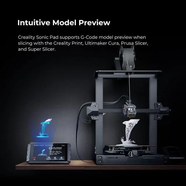 Alt view image 6 of 7 - Creality Sonic Pad Based on Klipper Firmware 7 Inch Touch Screen 3D Printer Smart Pad with Higher Printing Speed for Creality Ender 3 Pro/Ender 3 V2/Ender 3 S1/Ender 3 S1 Pro FDM Ender 3D Printers