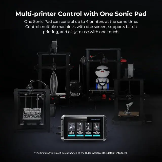 Alt view image 7 of 7 - Creality Sonic Pad Based on Klipper Firmware 7 Inch Touch Screen 3D Printer Smart Pad with Higher Printing Speed for Creality Ender 3 Pro/Ender 3 V2/Ender 3 S1/Ender 3 S1 Pro FDM Ender 3D Printers