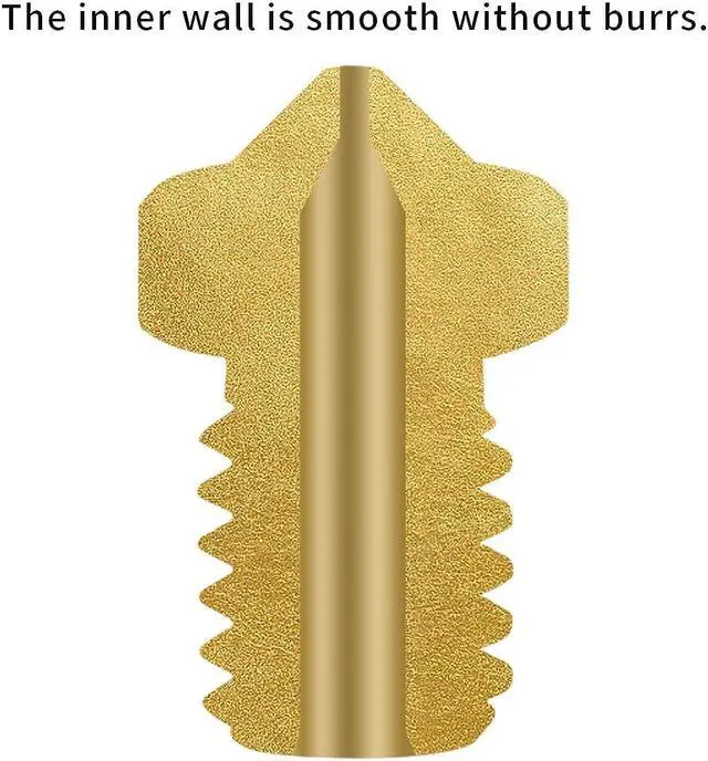 Alt view image 7 of 7 - 10Pcs PTFE V6 Extruder Nozzles 0.4/0.6/0.8/1.0mm PTFE V6 Hotend Nozzle 1.75mm Filament for Anycubic Mega Series, Kobra Neo, Kobra Go, Chiron, for Prusa i3 MK3, Mini+