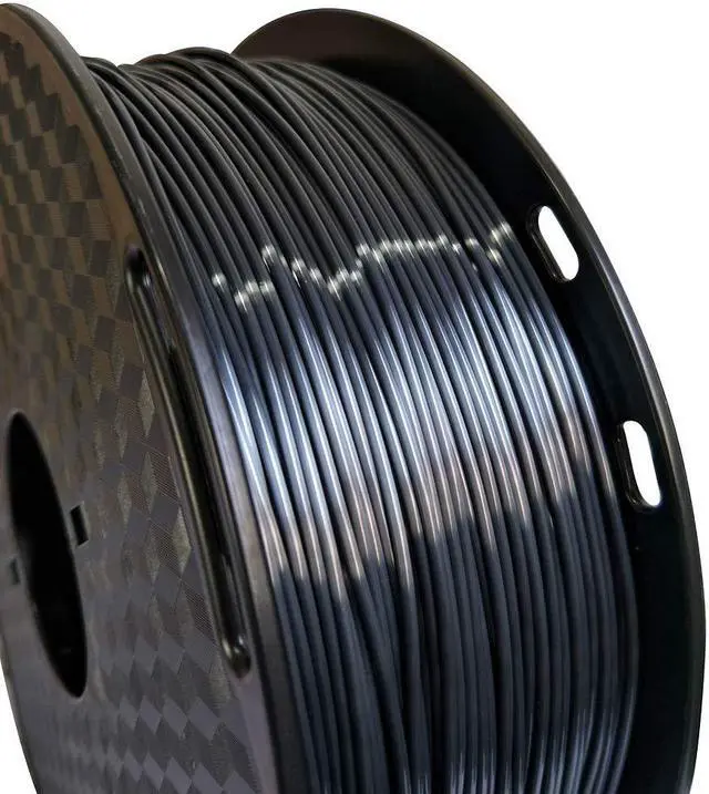 Alt view image 3 of 4 - CC3D Silk Black PLA Filament 1.75mm 1KG 3D Printing Filament Silky Black Gloss Shiny Metallic PLA Black 3D Printer Material FDM 3D Printer