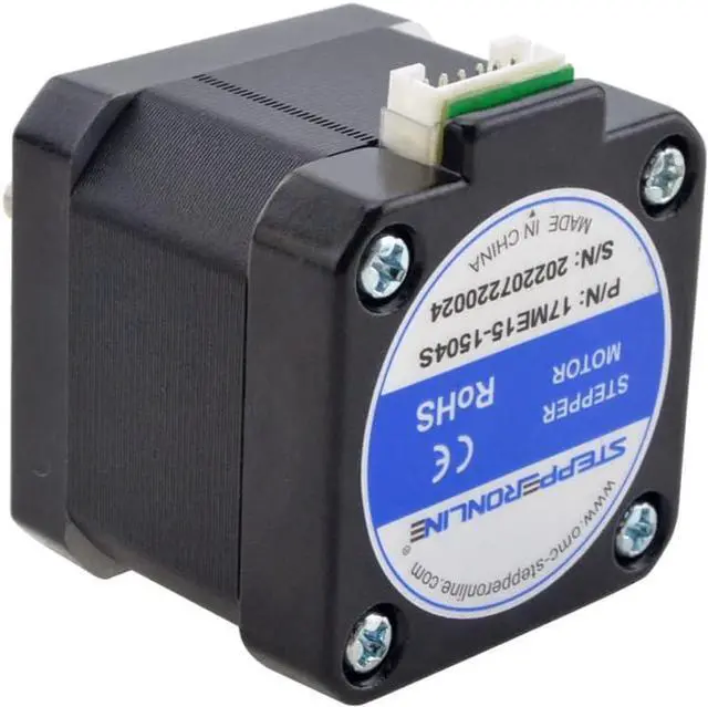 Alt view image 3 of 5 - STEPPERONLINE 0.9deg Nema 17 Stepper Motor Bipolar 1.5A 30Ncm with 1 Meter Cable for 3D Printer CNC