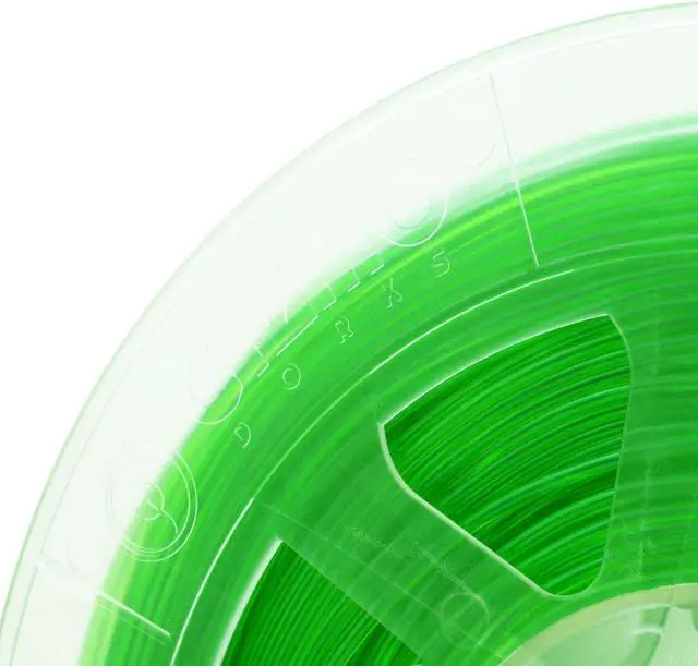 Alt view image 4 of 6 - Gizmo Dorks 3mm (2.85mm) PLA Filament 1kg / 2.2lb for 3D Printers, Translucent Green
