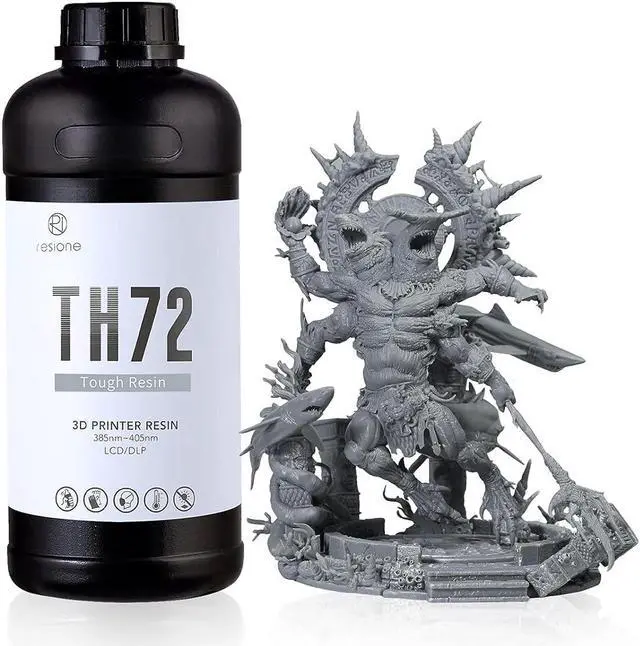 Main image of RESIONE 3D Printer Resin - TH72 Flexible Tough Resin for Long-Lasting Toughness and High Elongation- Ideal for Impact Resistant 3D Printing of Figurines