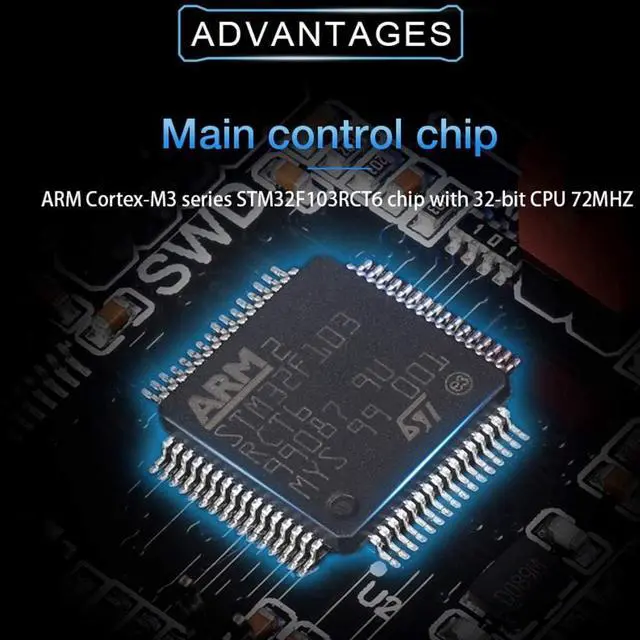 Alt view image 3 of 7 - BIGTREETECH SKR Mini E3 V2.0 Control Board 32Bit Silent Motherboard Integrated with TMC2209 UART Stepper Motor Driver for Ender 3/V2/3 Pro Ender 5 3D Printer