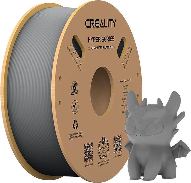 Creality PLA 3D Printing Filament,Hyper PLA Grey for High Speed Printer  Like Creality K1/MAX,AnkerMake M5,Bambu Lab X1/P1P,1.75mm 1kg Accuracy  ±0.03mm,Good Fluidity,Fast Cooling,Fit Most FDM Printers 