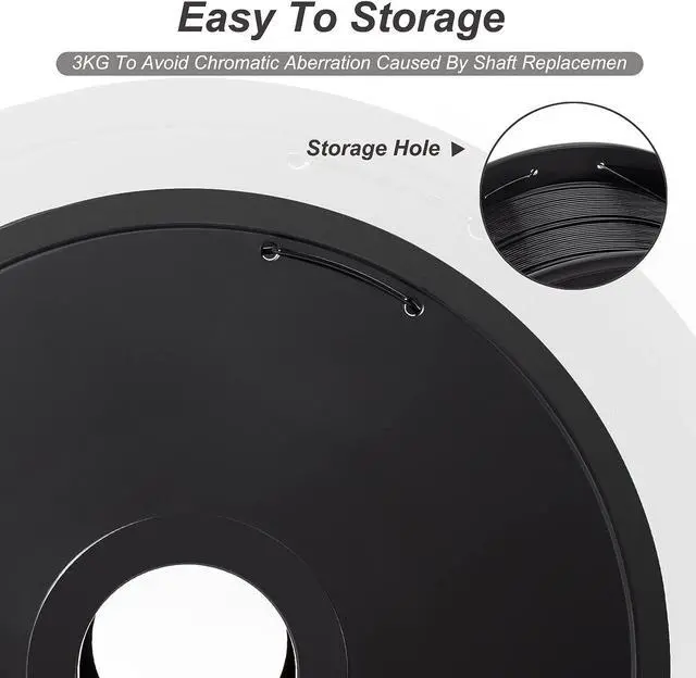 Alt view image 4 of 7 - Petg Filament 1.75,Toughness Enhanced Black Petg Vacuum Sealed,3kg Spool Adhere Well Tangle-Free 3D Printing Filament,Dimensional Accuracy 1.75mm ±0.02mm Fit Most FDM Printer
