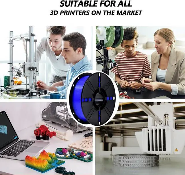 Alt view image 5 of 7 - iBOSS PLA Plus (PLA+) 3D Printer Filament 1.75mm,1kg Spool (2.2lbs) Toughness Enhanced 3D Printing Filament,Dimensional Accuracy +/- 0.02mm,1.75mm PLA Plus Filament,Fit Most FDM Printer(Dark Blue)