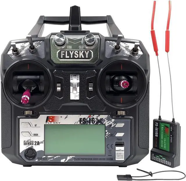 Main image of FLYSKY FS-i6X 10CH 2.4GHz RC Transmitter Controller w/FS-iA10B Receiver Upgrade Cable for RC Helicopter Plane Quadcopter Glider (Mode_2)