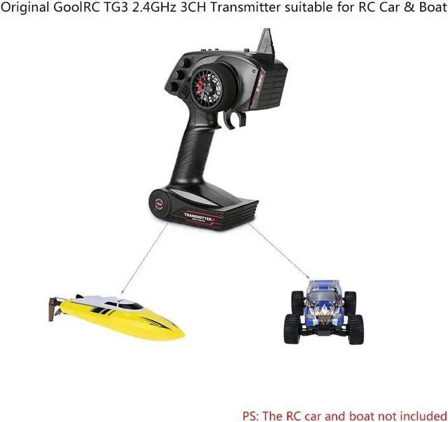 Alt view image 2 of 7 - 2.4G 3CH AFHS Radio Remote Control Transmitter with Receiver for RC Car Boat