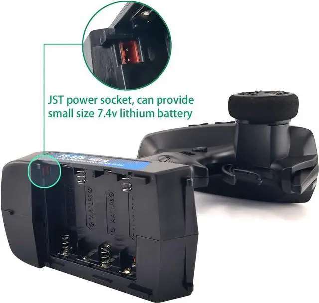 Alt view image 6 of 7 - Flysky FS-GT5 6 Channels RC Transmitter with FS-BS6 Gyro Receiver 2.4G RC Radio Controller 20 Models Storage for RC Buggy Crawler Car Boats Tank