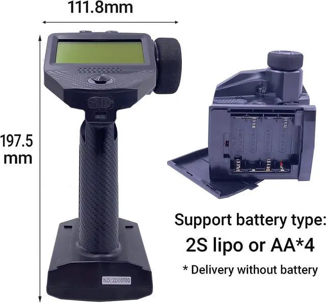 Alt view image 5 of 6 - DTXMX Flysky FS-G7P+ Transmitter and FS-R11P Receiver 10CH for RC Car Boat