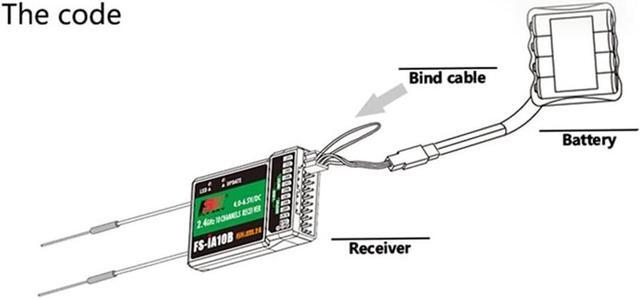 Alt view image 7 of 7 - FS-i6X 10CH Radio Transmitter and Receiver FS-iA10B 2.4G RC Controller for Airplane Helicopter FPV Drone RC Quadcopter