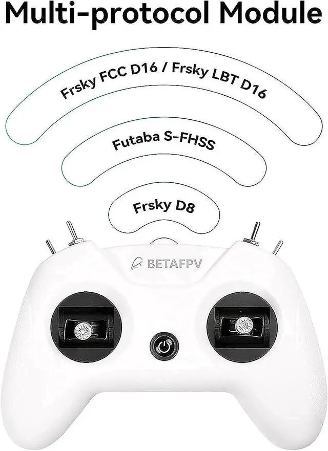 Alt view image 2 of 7 - BETAFPV Literadio 2 SE Transmitter Left Throttle Frsky D16 RC Remote Controller with FPV Simulator Function for FPV Racing Drone
