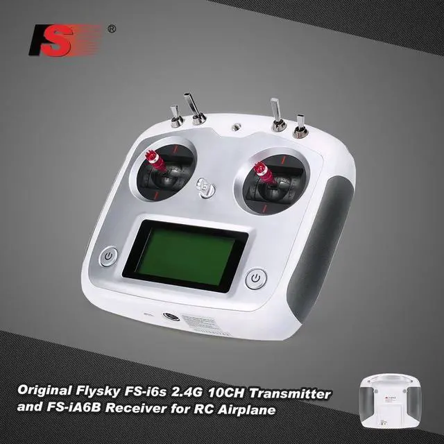 Alt view image 2 of 7 - Flysky FS-I6S 10ch 2.4G AFHDS 2A RC Transmitter Control w/ FS-iA6B Receiver for RC Drone Quadcopter