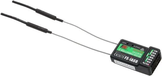 Alt view image 7 of 7 - Flysky FS-I6S 10ch 2.4G AFHDS 2A RC Transmitter Control w/ FS-iA6B Receiver for RC Drone Quadcopter