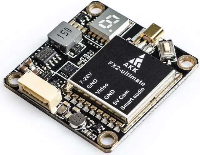 Alt view image 5 of 6 - AKK FX2-ultimate US Version 5.8GHz VTX with MMCX Support OSD Configuring via Betaflight Flight Control Board Long Range FPV Transmitter