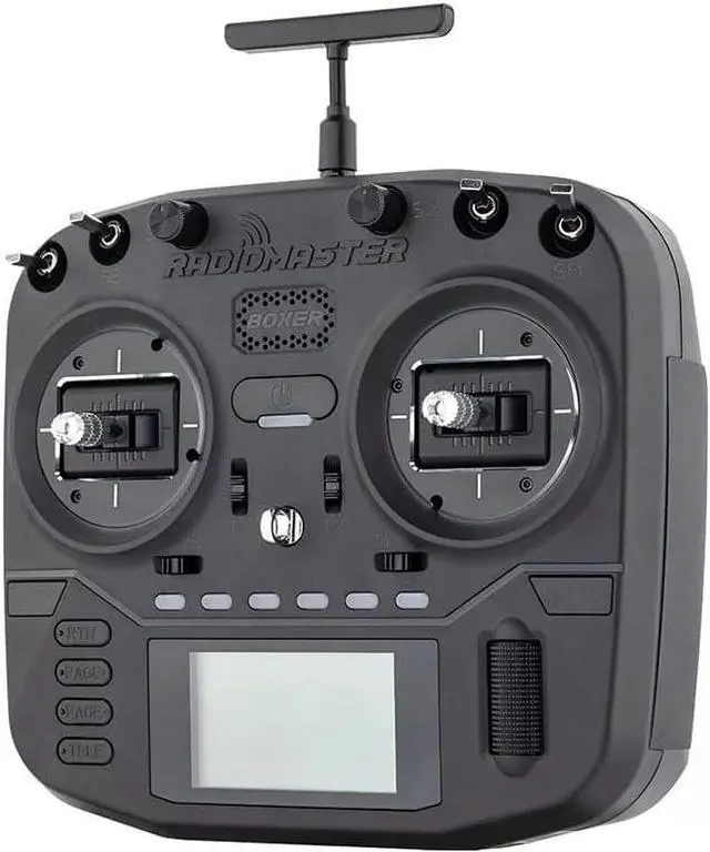 Alt view image 2 of 7 - 2.4GHz 16CH Hall Gimbals Radio Controller with Carrying Case, Mode 2 (ELRS)