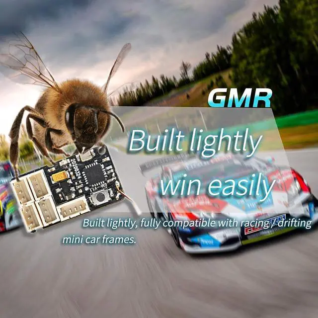 Alt view image 7 of 7 - GoolRC Flysky GMr Receiver, 2.4GHz 4CH AFHDS 3 Remote Control Receiver PWM Output Compatible with PL18/NB4 and NB4 Lite Transmitters for RC Racing Vehicle Drifting Mini Car