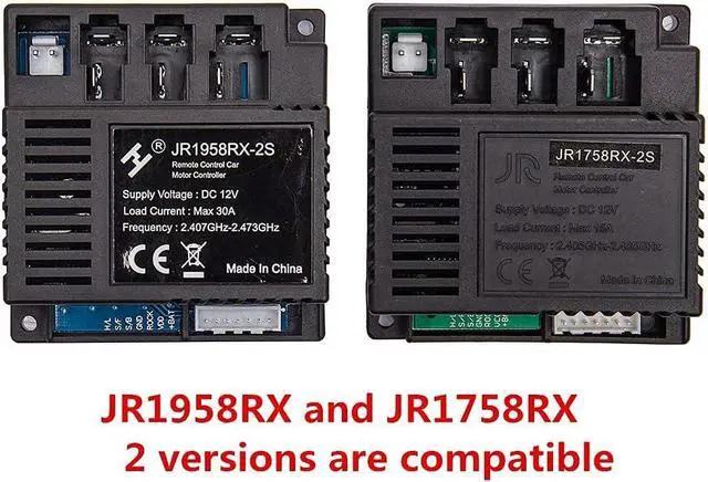 Alt view image 7 of 7 - JR1958RX-2S Kids Powered Ride on car 2.4G Bluetooth Remote Control and Receiver Kit Controller Control Box Accessories for Children Electric Ride On Car Replacement Parts