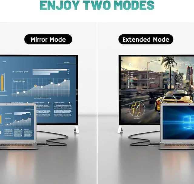 Alt view image 4 of 6 - 4K DisplayPort to HDMI Cable 50 FT DP to HDMI Male Video UHD Cable Uni-Directional Cord for PC Desktop Graphics Card to HDTV Monitor Projector with 2 HDMI Angle Adapters and 25 Zip Ties-Black