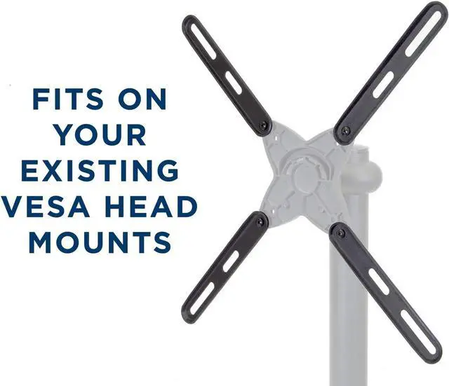 Alt view image 2 of 7 - Mount-It! VESA Mount Adapter Kit | TV Wall Mount Bracket Adapter Converts 200x200 mm Patterns to 400x200 and 400x400 mm | Fits Most 32 Inch to 55 Inch TVs | Hardware Included