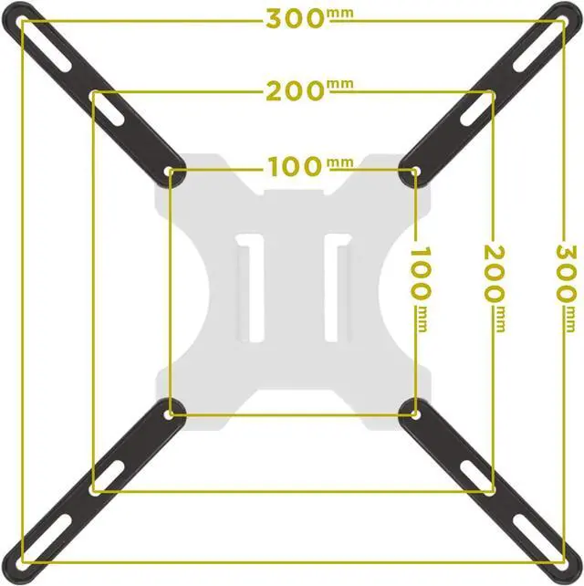 Alt view image 4 of 7 - Mount-It! VESA Mount Adapter Kit | TV Wall Mount Bracket Adapter Converts 200x200 mm Patterns to 400x200 and 400x400 mm | Fits Most 32 Inch to 55 Inch TVs | Hardware Included