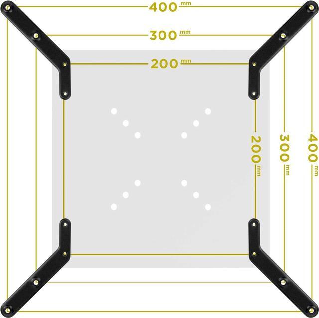 Alt view image 3 of 7 - Mount-It! VESA Mount Adapter Kit | TV Wall Mount Bracket Adapter Converts 200x200 mm Patterns to 300x300 and 400x400 mm | Fits Most 32 Inch to 55 Inch TVs | Hardware Included