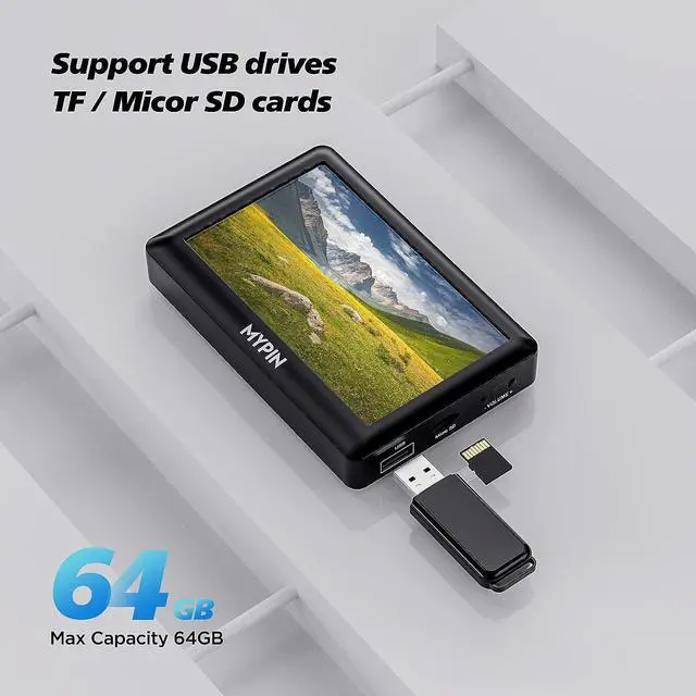 Alt view image 7 of 7 - Video to Digital Converter 4.3 AV Video Capture Box/Video Player Record Video from VHS HI8 Camcorder Set Top Box or Any Source Analog Video to Digital Converter Built-in Stereo Speakers Mic-in