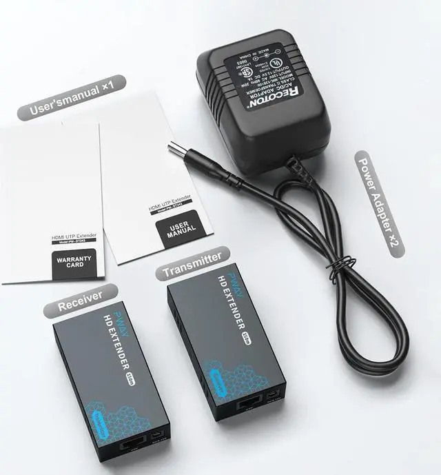 Alt view image 7 of 7 - HDMI Extender 500ft No Delay Over Cat5e/6 HDMI Balun IP Kit Over Ethernet Long Distance Video, 1 to Many Over Gigabit Switch