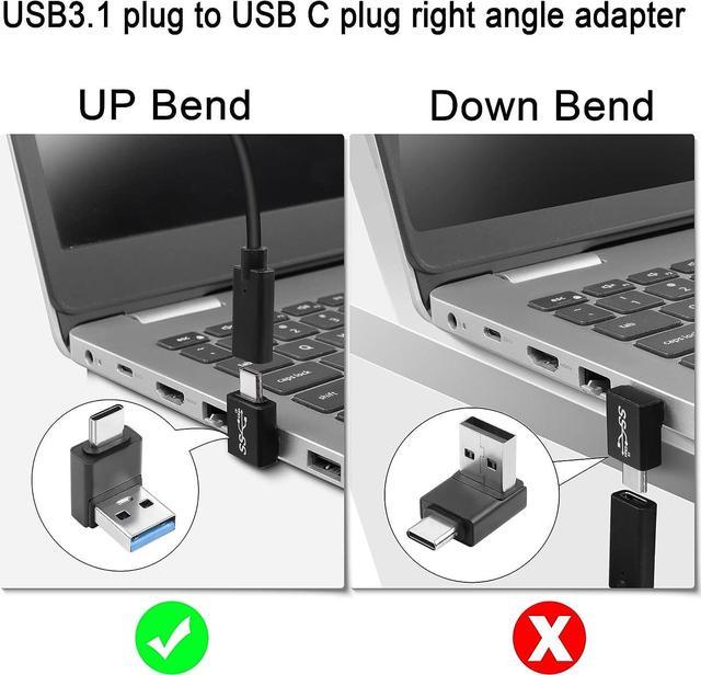 QIANRENON 90 Degree USB C to MIDI Adapter Type C Female to USB B Male  Printer Right Angle Adapter Converter, for Printer MIDI Electric Piano