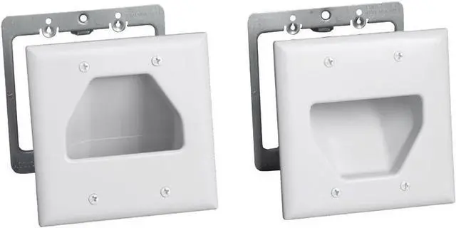 Main image of DataComm Electronics 50-3332-WH-KIT Flat Panel TV Cable Organizer Kit - White