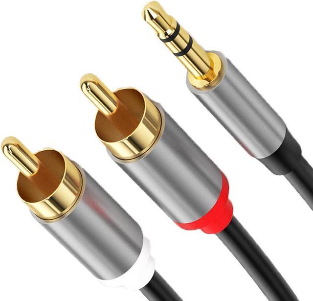 3.5mm to RCA Cable, 6FT RCA Male to Aux Audio Adapter HiFi Sound Headphone  Jack