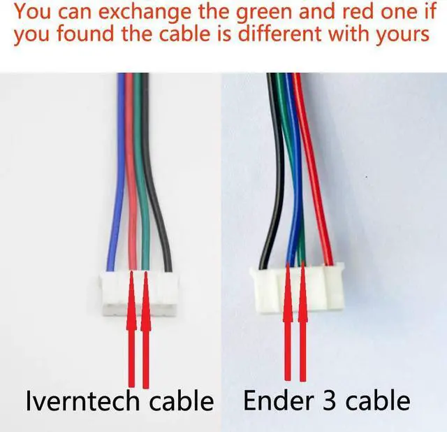 Alt view image 5 of 7 - Iverntech Nema 17 Stepper Motor 42x40mm Body Bipolar 1.5A 400mN.m 2 Phase 4 Wires 1.8 ° for 3D Printer or CNC Machine with 1M Motor Cable