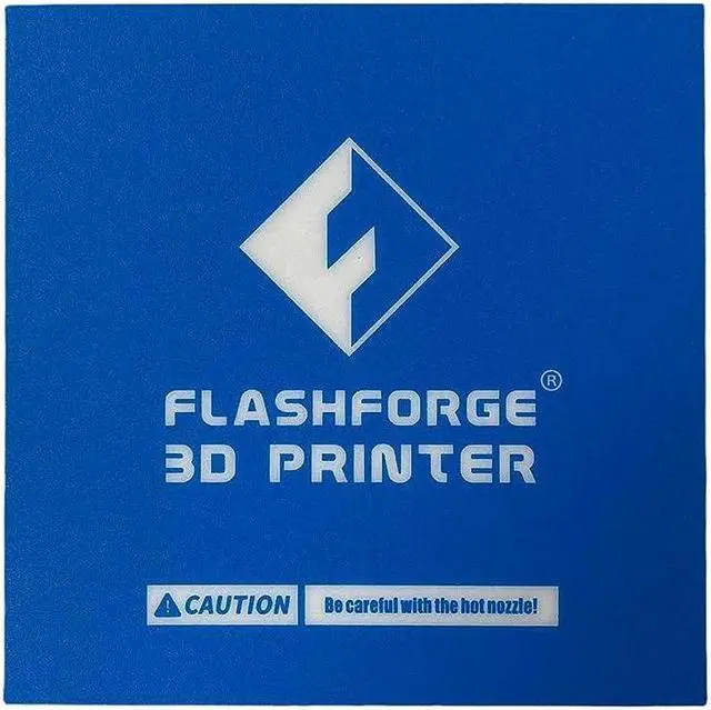 Alt view image 2 of 3 - Blue Heated Bed Print Sticker for Build Plate Flashforge Finder 3D Printer 157 x 157mm (2)