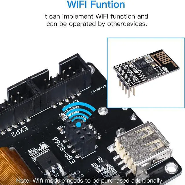 Alt view image 4 of 7 - BIGTREETECH TFT35 V3.0.1 Touch Screen Display with Two Working Modes Smart Controller Panel Compatible with LCD12864 WiFi for SKR V1.4 Turbo Manta M4P/M5P Octopus V1.1 Ender-3 3D Printer Parts
